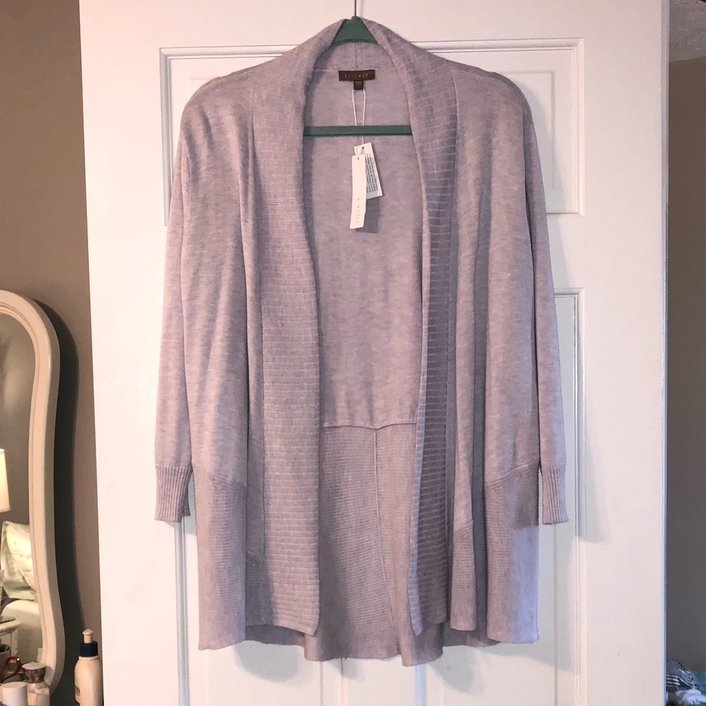 NWT Lilla P Lavender Sweater Cardigan